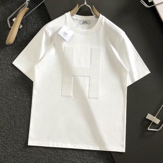 新デザインエルメス スーパーコピー プリント コットン Tシャツ err55694