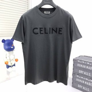 争奪戦セリーヌ コピー ルーズ Tシャツ コットン グレー Cey81651