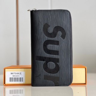 シュプリーム ヴィトン 財布 偽物 ジッピーウォレット 新作 Epi Leather Zippy Organizer Wallet 黒 M67548