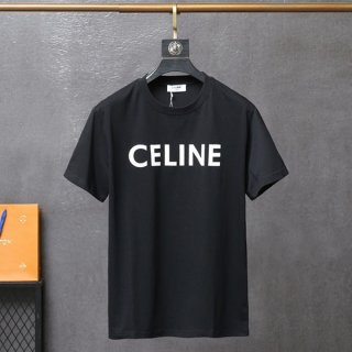 ★超人気★セリーヌ Tシャツ 偽物*クルーネック ロゴ*セレブも愛用 Ceu46399