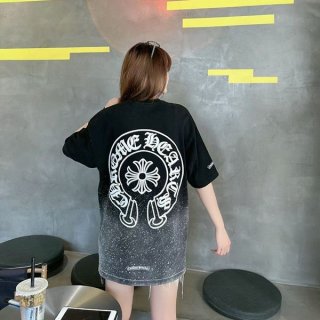 送料込★クロムハーツ メンズ Tシャツ コピー ホースシュー CHプラス Kuc95814