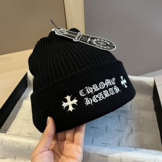 セレブ多数愛用 クロムハーツ★Logo Beanie ロゴ ビーニー ワッチキャップ 偽物 Kul06368