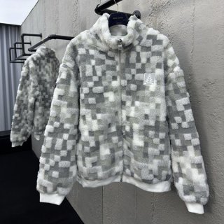 【LVSKIモコモコ温か】★ルイヴィトン★Fleece ブルゾン 偽物 1AGK11