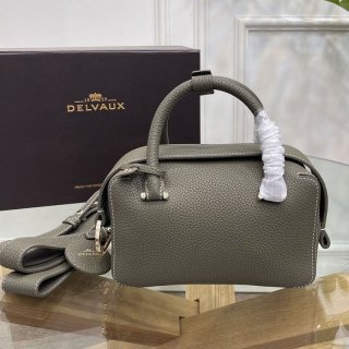 《大人気》DELVAUX 偽物◆Cool Box Mini ソフトグレインレザー製 ハンドバッグ Dee10502