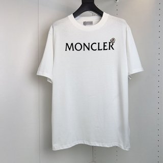 モンクレール ロゴ コットン クルーネック Tシャツ N級品 mob82566