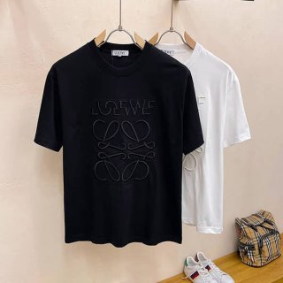 ロエベ コピー☆ルーズフィットTシャツ アナグラム 2色（コットン） H526Y22XAG