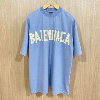 追跡付 バレンシアガ テープタイプコットンジャージーTシャツ baw85181