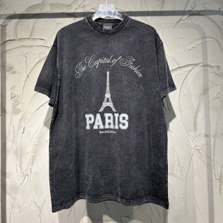 定番 バレンシアガ THE CAPITAL OF FASHION Tシャツ コピー オーバーサイズ bas52320