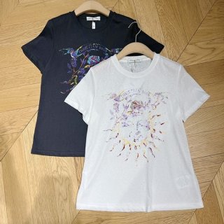 プレゼント最適ディオール 太陽 ロゴ入り コットン Tシャツ パロディ 2色 deh60126