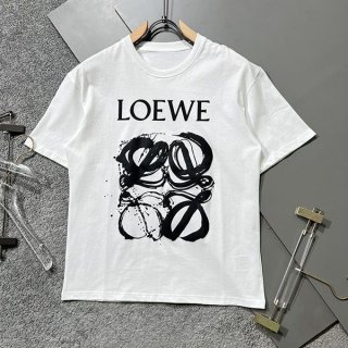 送料無料☆ロエベ★アナグラムバイカラーコットンTシャツ コピー★ lom46729