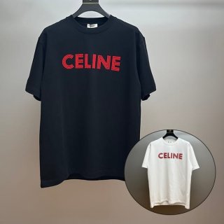 【使い勝手抜群】セリーヌ コットン ルーズ Tシャツ スーパーコピー 2色 Cel11051