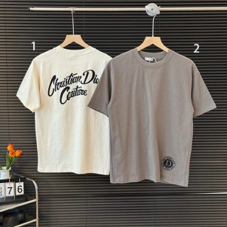 入手困難ディオール クルーネック コットンTシャツ フェイク 2色 dev94398