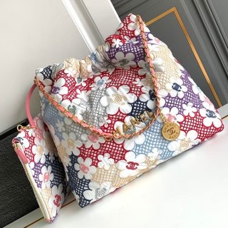 新デザインシャネル 22スモールバッグ CCマーク 花柄刺繍 レプリカ shr47794