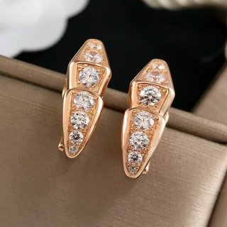 追跡付き 安いブルガリ SERPENTI VIPER 18K コピー ダイヤモンド ピアス But29574