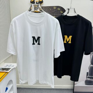 売上総額１位！モンクレール n級品 ロゴ コットン クルーネック Tシャツ 2色 moe09582