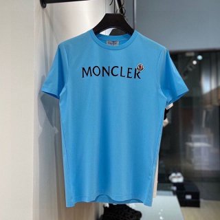 速達発送モンクレール レプリカ ロゴ コットン クルーネック Tシャツ moe21788