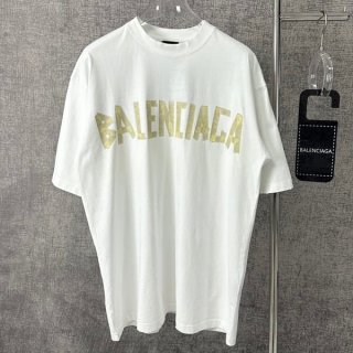 売上総額１位！バレンシアガ メンズ コットンロゴTシャツ フェイク bab75631