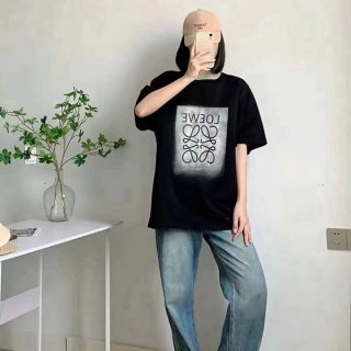 ロエベ コピー アナグラム コットン Tシャツ loi83844