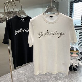 激安価格！バレンシアガ コピー ロゴ オーバーサイズ Tシャツ 半袖 2色 bay30051