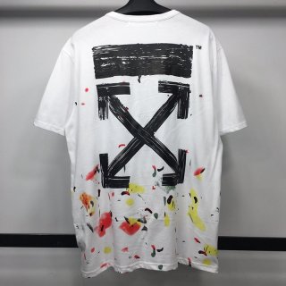 日本未入荷OFF WHITE Tシャツ 偽物 スプレー カラバッジョ スリムフィット off22653