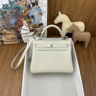 新色☆希少 エルメス ケリー 25 コピー シルバー金具 ere04375