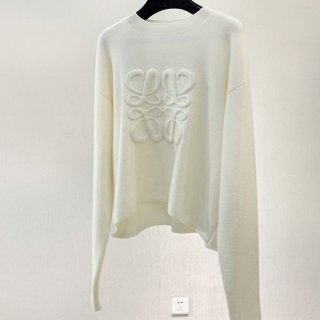 お洒落にロエベ Short Anagram sweater ウールショートセーター コピー loz72532