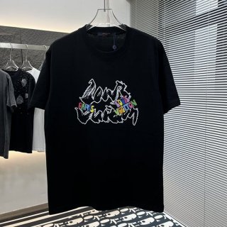 新作で超限定 ルイヴィトン Tシャツ 激安 プリント 半袖 vua18943