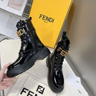 追跡付 フェンディ グラフィ 偽物 FF柄 バイカーブーツ feu27412