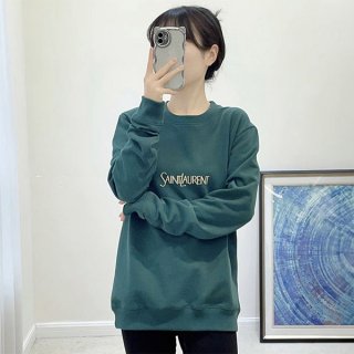 一目惚れサンローラン メンズ 長袖Tシャツ コピー オーガニックコットン スウェットシャツ 737738