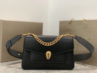 稀少【ブルガリ】新色! SERPENTI FOREVER ナッパ ハンドバッグ Buw08841