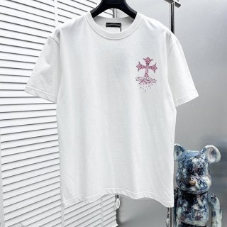 クロムハーツ フローラルクロス Tシャツ 偽物【お洒落★】 Kuh25970