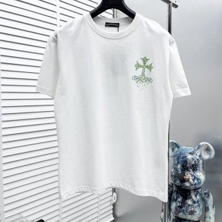 高品質クロムハーツ フローラルクロス Tシャツ スーパーコピー Kux97323