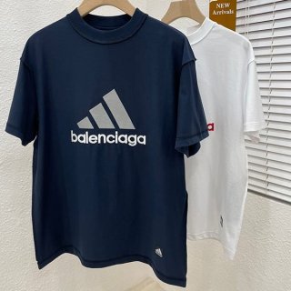 入手困難バレンシアガ アディダス コピー オーバーサイズ Tシャツ 2色 731769TNVA69065