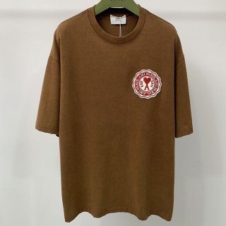 アミパリス tシャツ 偽物 ロゴパッチ 半袖Tシャツ ami64429