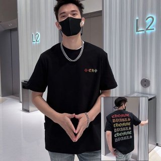 素敵なクロムハーツ Tシャツ 偽物 CHプラス ブラック メンズ Kur59401