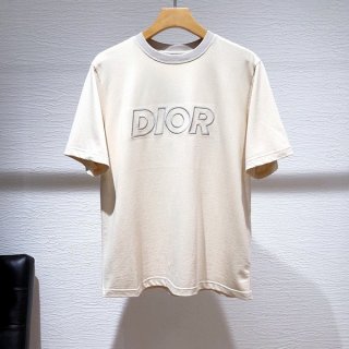 ロゴデザインがお洒落ディオール コットン Tシャツ 偽物 dee87116