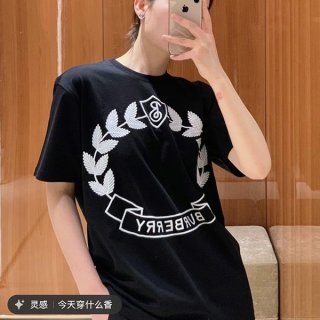 早い者勝ちバーバリー Tシャツ 偽物 ブラック Baj45687