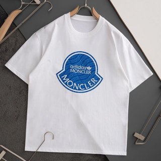 モンクレール アディダス コラボ★ロゴプリント Tシャツ moc25317