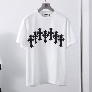 春もの新作 クロムハーツ Tシャツ 偽物 パロディ ユニセックス Kug22907