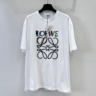 最安値挑戦 ロエベ アナグラム プリント Tシャツ コピー loh57666