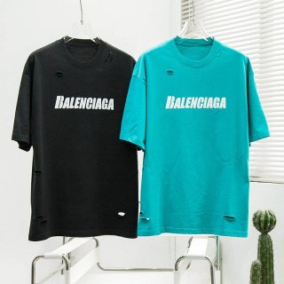 定番バレンシアガ 偽物 DESTROYED FLATGROUND Tシャツ 2色 bam86561