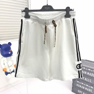 《大人気》グッチ アディダス トレフォイルグッチ刺繍ショートパンツ パロディ gud43893