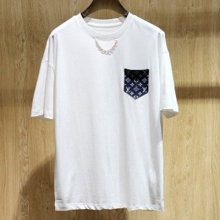 目を惹くカラー ルイヴィトン レディース モノグラムポケットTシャツ vux12525