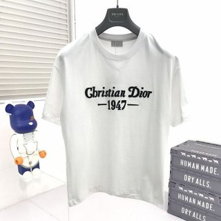 一目惚れディオール CD 1947 Tシャツ 偽物 コットン リラックス フィット deg48834