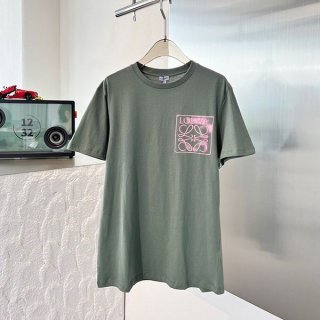 新作 ロエベ☆アナグラム ロゴ コットン 半袖Tシャツ lon28914