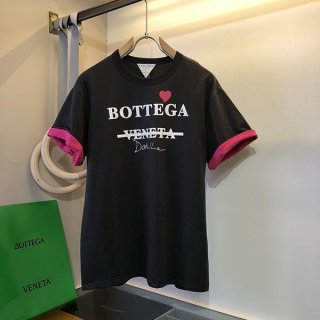 超話題!【ボッテガヴェネタ】コントラスト ステッチ コピー Tシャツ bos35019