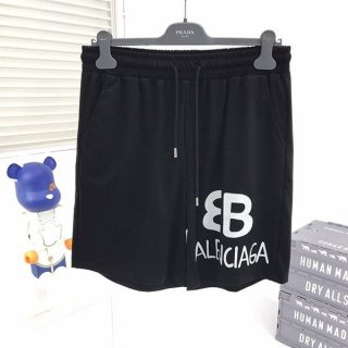 日本未入荷バレンシアガ ロゴ ブラック ショートパンツ 偽物 bat26531