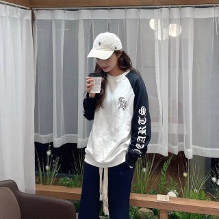 欲しい超限定クロムハーツ ロングＴシャツ 偽物 ホースシュー&スター ブラック Kum61331