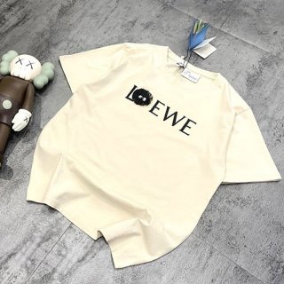 春もの新作 ロエベ コットン アナグラムTシャツ スーパーコピー low41681