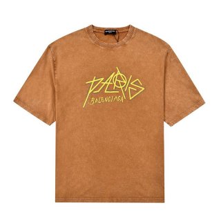 争奪戦【バレンシアガ】ParisロゴプリントTシャツ偽物☆Medium Fit bam93763